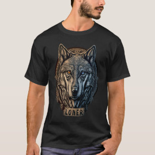 Camiseta Lone Wolf Moon Howling Wolf Pack Head Wolves Howl