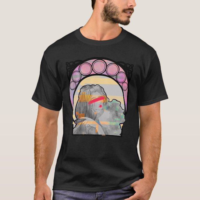 Camiseta Lonely Doll Glitch Art (Anverso)