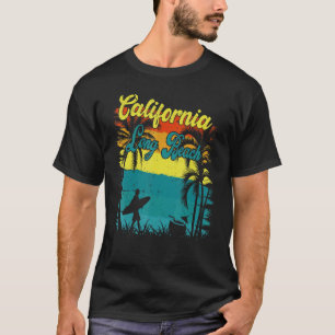 Camiseta Long Beach California Beach Retro Vintage Sunset S