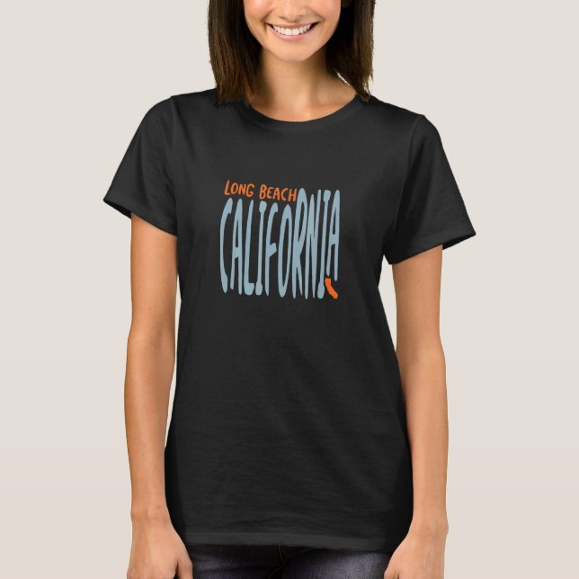 Camiseta Long Beach California Ca Souvenir (Anverso)