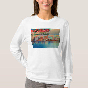 Camiseta Long Beach, California - la reina de playas
