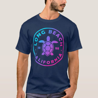 Camiseta Long Beach California Tortuga Marina Tie Dye Vacac