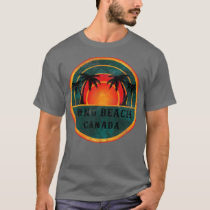 Camiseta Long Beach Canada Beach Vintage Retro Sunset