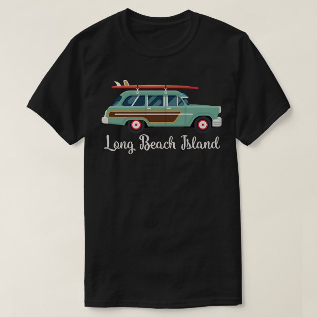 Camiseta Long Beach Island, NJ Retro Graphic LBI  (Diseño del anverso)
