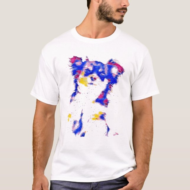 Camiseta Long Hair Chihuahua (Anverso)