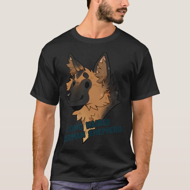 Camiseta Long Haired German Shepherd 301 (Anverso)