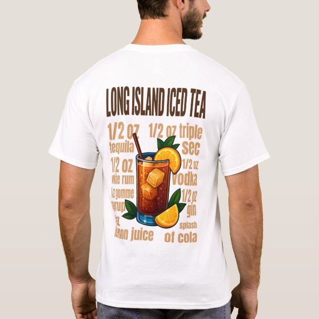 Camiseta Long Island Iced Tea T-Shirt – Bold Retro Cocktail (Reverso)