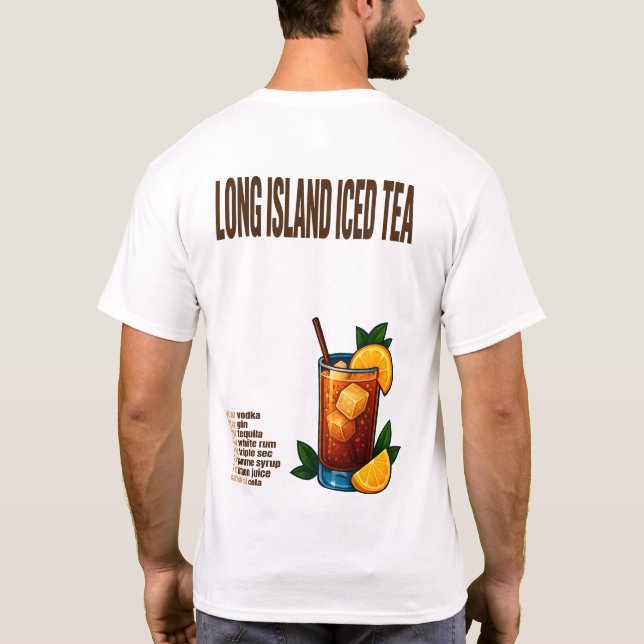 Camiseta Long Island Iced Tea T-Shirt – Bold Retro Cocktail (Reverso)