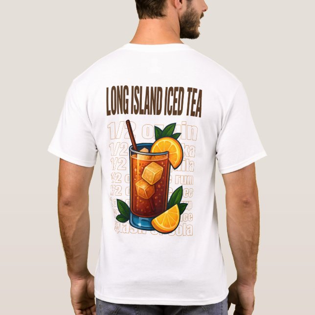 Camiseta Long Island Iced Tea T-Shirt – Bold Retro Cocktail (Reverso)
