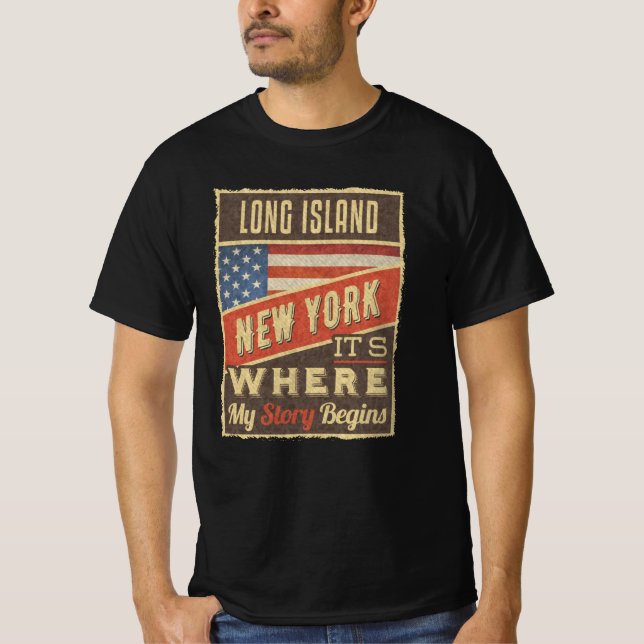 Camiseta Long Island New York (Anverso)