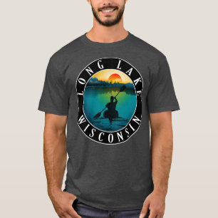 Camiseta Long Lake Wisconsin Kayaking