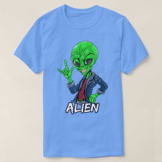 Camiseta Long Live Rock and Roll Alien 2315 (Diseño del anverso)