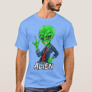 Camiseta Long Live Rock and Roll Alien 2315