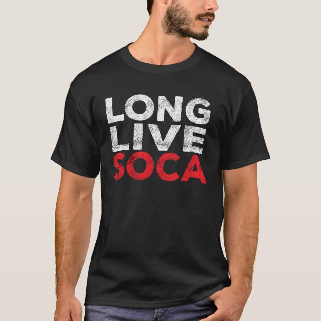 Camiseta Long Live Soca  Caribbean Soca Party (Anverso)