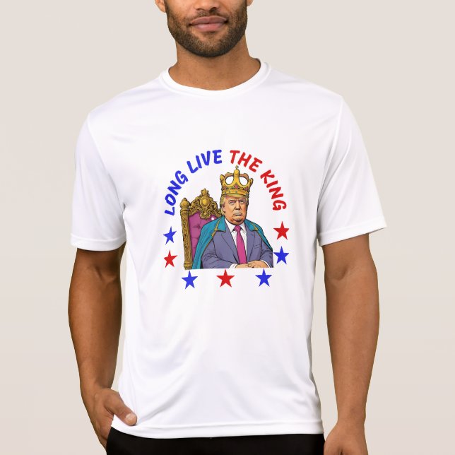 CAMISETA LONG LIVE THE KING: DONALD TRUMP (Anverso)