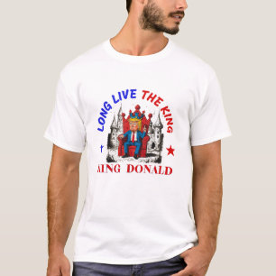 CAMISETA LONG LIVE THE KING: DONALD TRUMP