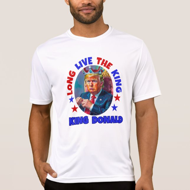 CAMISETA LONG LIVE THE KING: DONALD TRUMP (Anverso)