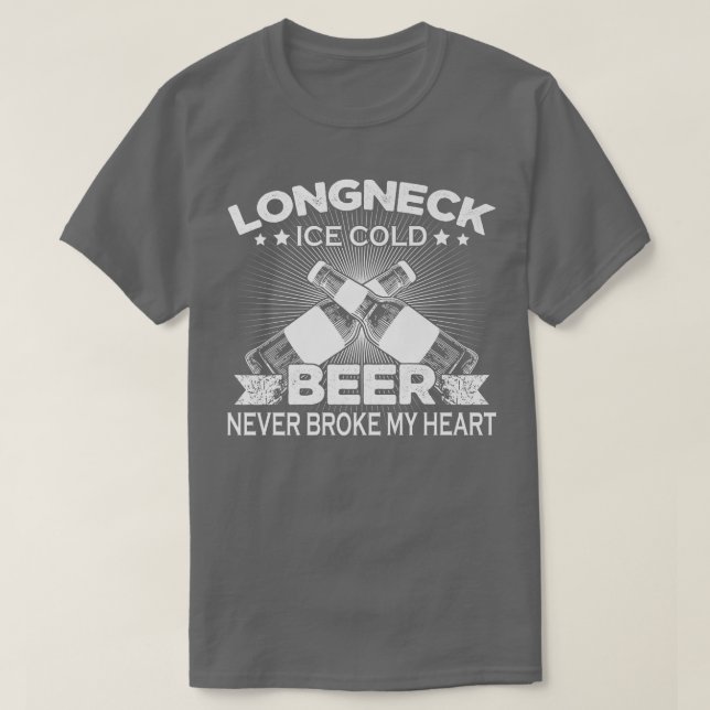 Camiseta Long Neck Ice Cold Beer Vintage Drinking  (Diseño del anverso)