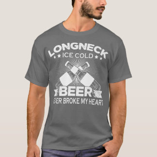 Camiseta Long Neck Ice Cold Beer Vintage Drinking