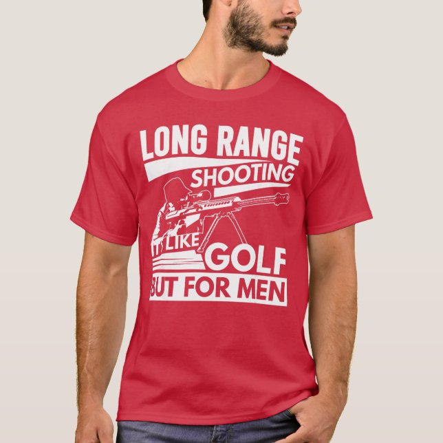 Camiseta Long Range Shooting Its Like Golf But for Men boy (Anverso)
