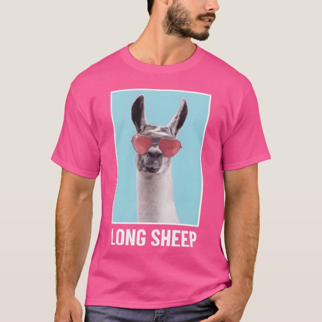 Camiseta Long Sheep Funny Animal funny (Anverso)