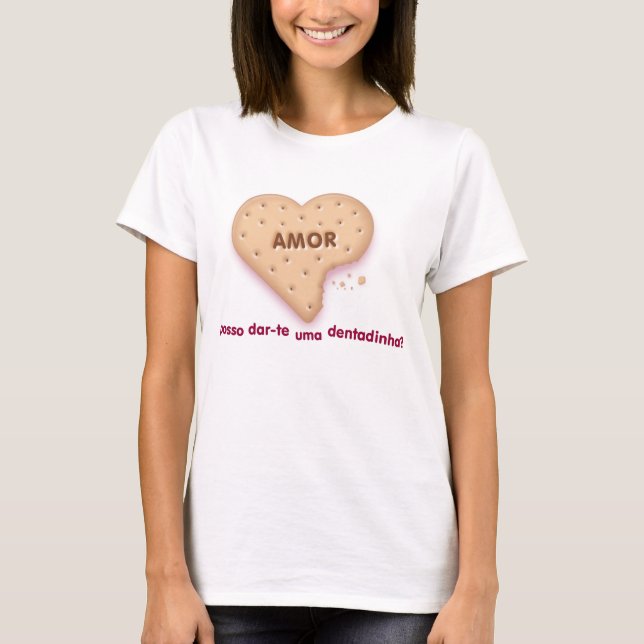 Camiseta Long Sleeve Bolacha (lady) (Anverso)