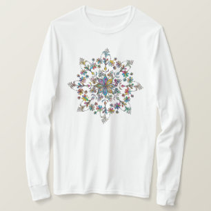 Camiseta Long sleeve color mandala T-Shirt