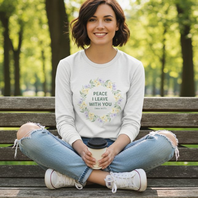 Camiseta Long Sleeve Shirt Peace I Leave With You (Subido por el creador)