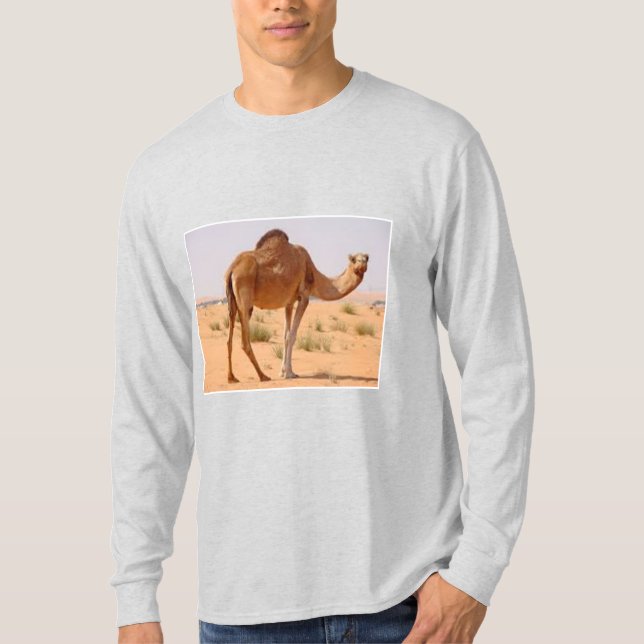 Camiseta Long Sleeve T-Shirt ash  men  I  LOVE  SAHARA  (Anverso)