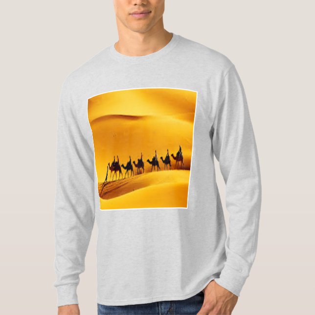 Camiseta Long Sleeve T-Shirt ash  SAHARA  TOURISM (Anverso)
