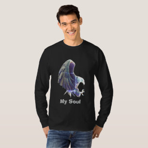 Camiseta Long Sleeve T-Shirt My Soul One Heart Eagle
