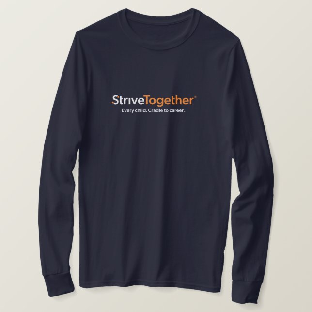 Camiseta Long Sleeve T-Shirt - Navy (Anverso del diseño)
