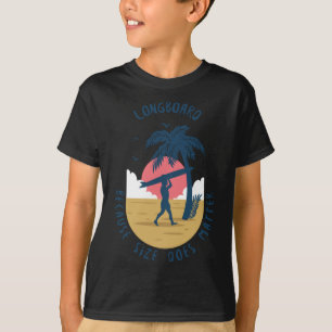 Camiseta Longboard - Porque el tamaño hace Pegatina