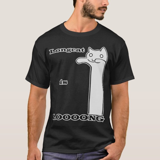Camiseta Longcat es largo (Anverso)