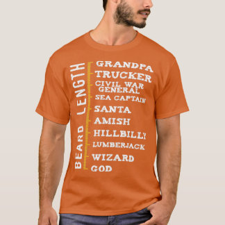 Camiseta Longitud de la barba de los barrenderos