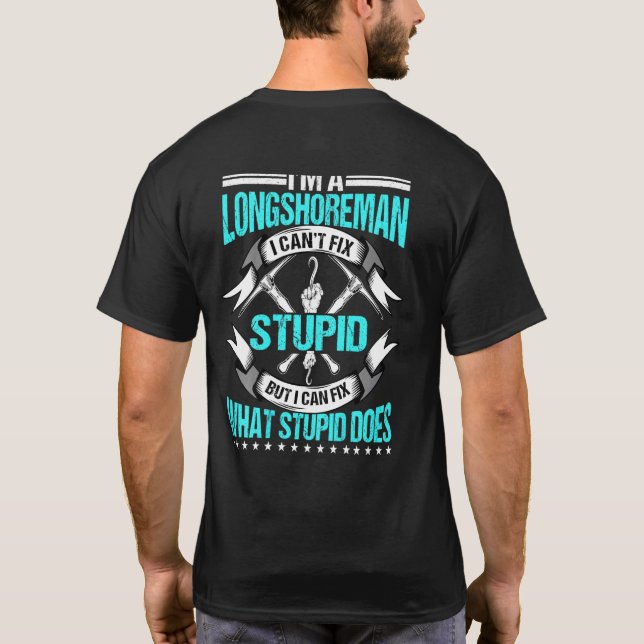 Camiseta Longshoreman En La Espalda De La Ropa (Reverso)