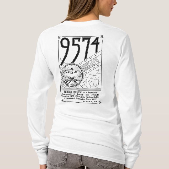 Camiseta Longsleeve para mujer (Reverso)