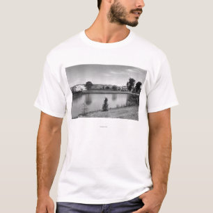 Camiseta Longview, fotografía de Sacajawea del lago view de