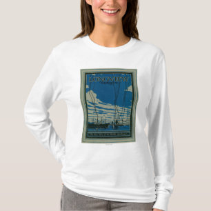 Camiseta Longview, poster de la publicidad de Washington