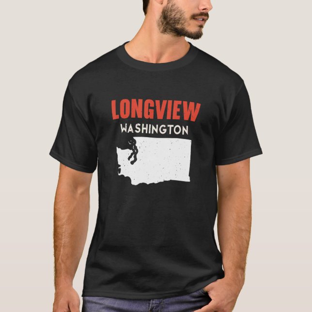 Camiseta Longview Washington EE.UU. America Travel Washi (Anverso)
