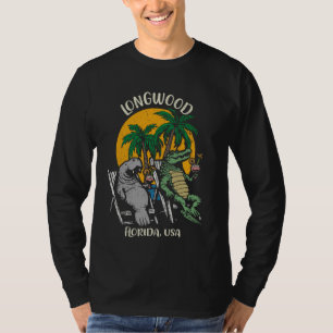 Camiseta Longwood Florida Estados Unidos Funny Manatee y Al