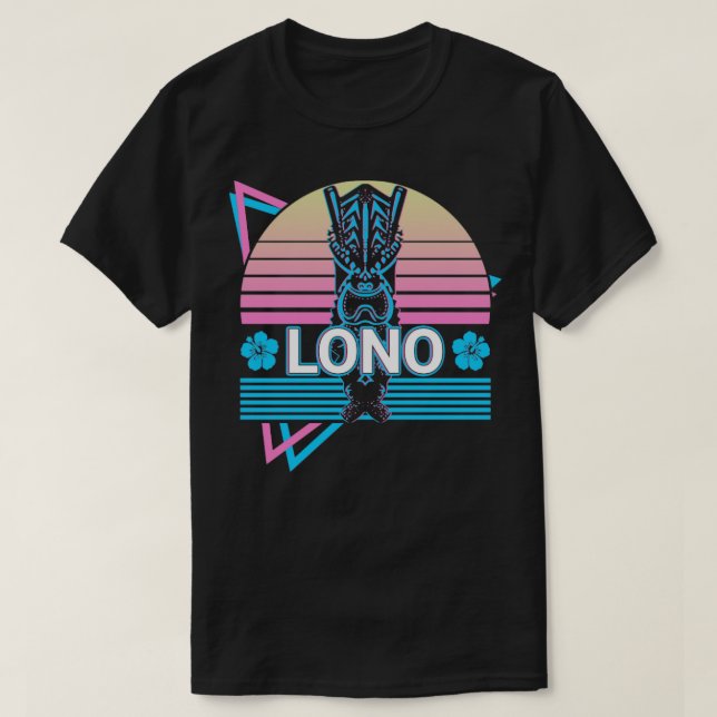 Camiseta Lono Hawái Dios antiguo Retro de mitología hawaian (Diseño del anverso)