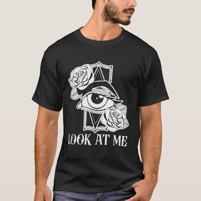 Camiseta Look At Me Get Distract Illusions Tricks Optical (Anverso)