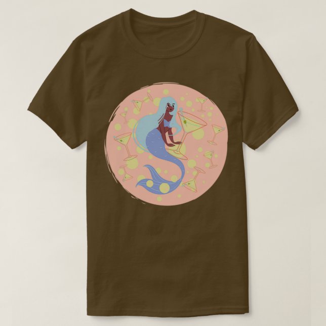 Camiseta Look Like a Mermaid Drink Like a Pirate Mythical C (Diseño del anverso)