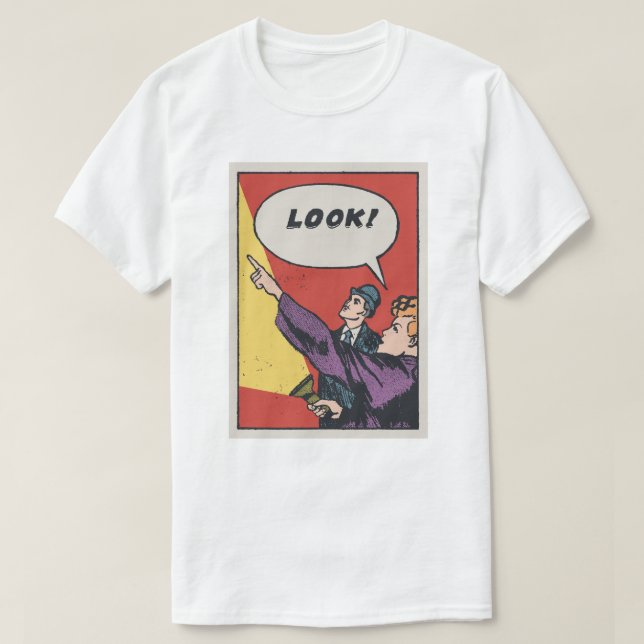 Camiseta LOOK! The Thing in the Sky • Golden Era Comic Art (Diseño del anverso)