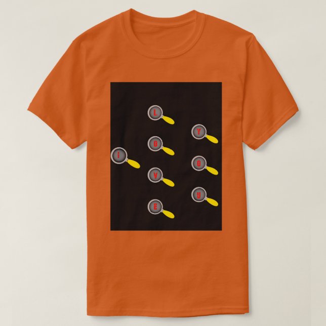Camiseta looking for love I love you lt3 (Diseño del anverso)