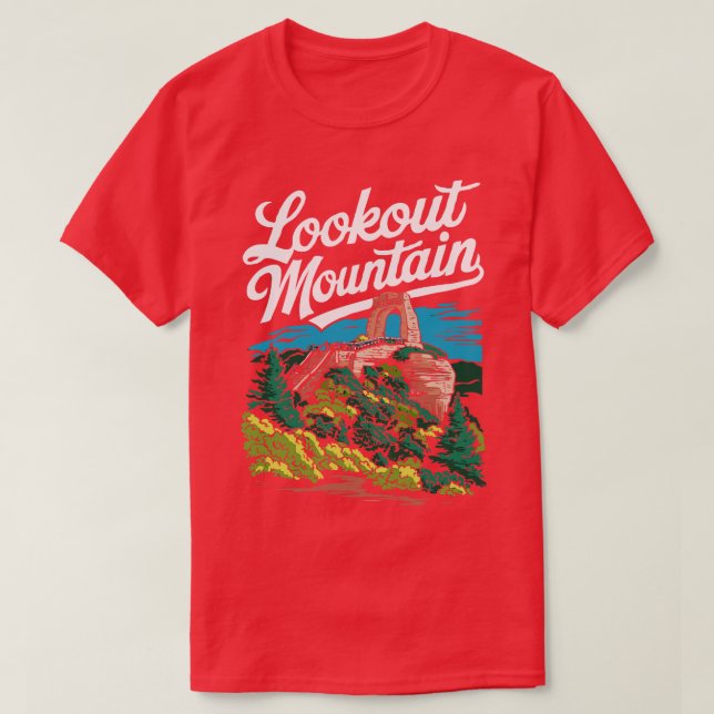 Camiseta Lookout Mountain Georgia Thirt (Diseño del anverso)