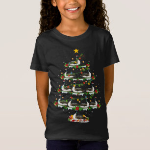 Camiseta Loon Bird Lover Xmas Lights Loon Christmas Tree