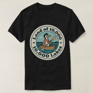 Camiseta Loon de Minnesota Retro con Bufanda y Remo