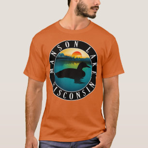 Camiseta Loon del lago Manson Wisconsin